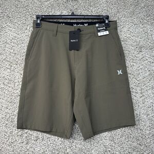 Hurley All Terrain Hybrid Stretch Walk Shorts Men's 30 Woodlands Green‎ Golf New